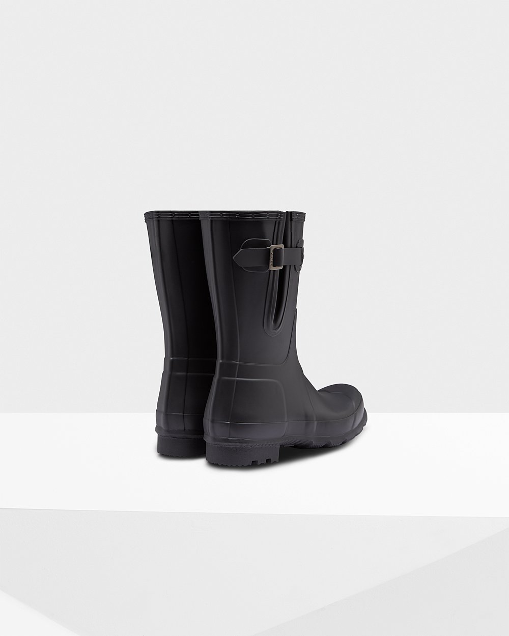 Hunter Hombre Original Side Adjustable - Botas de Lluvia Negras - 632-ZYUTMI